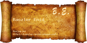 Baszler Enid névjegykártya